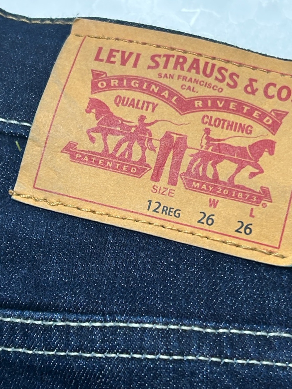 Levi's Kids Dark Indigo Straight Leg Jeans - Picture 3 of 5